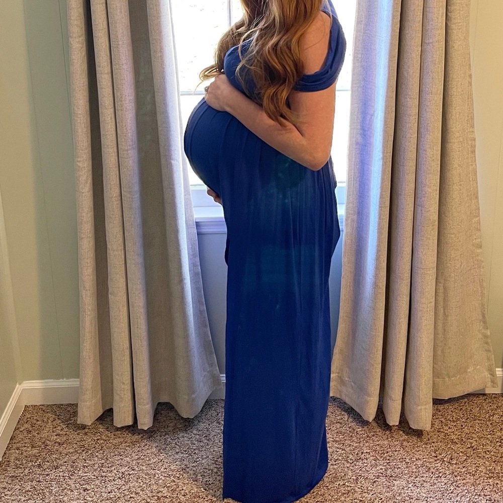 Blue Maternity dress